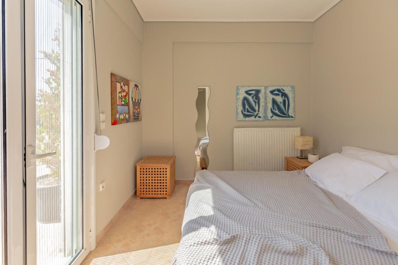 Windsurfing Seaside Apartment Artemida Eksteriør bilde